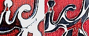1936 Buick 8 Champlev&eacute; Emblem, before photo of obliterated detail by a plater, and an after photo of the involved meticulous repair by Dwight H. Bennett.